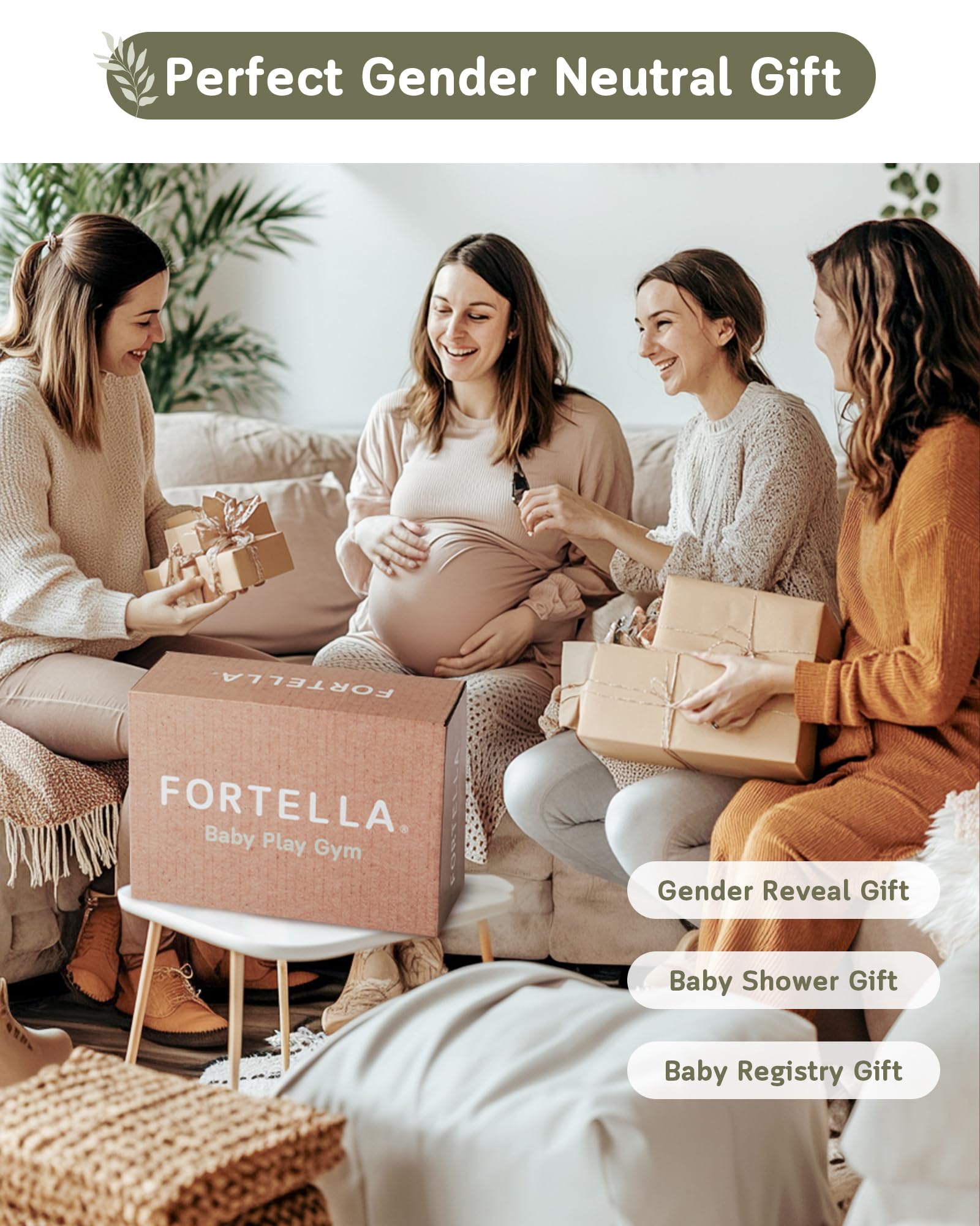 Fortella Baby Play Gym easy-clean-fold-travel design makes on-the-go use simple