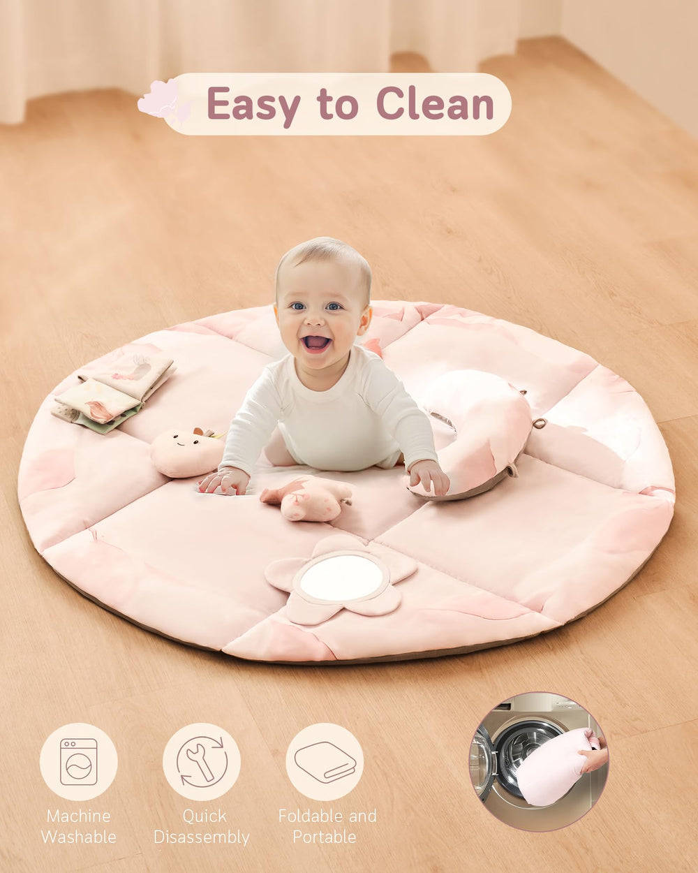 Fortella ergonomic pillow provides added comfort during tummy time