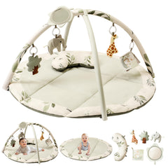 Fortella Baby Play Gym setup showcases large, safe tummy-time space for newborn exploration