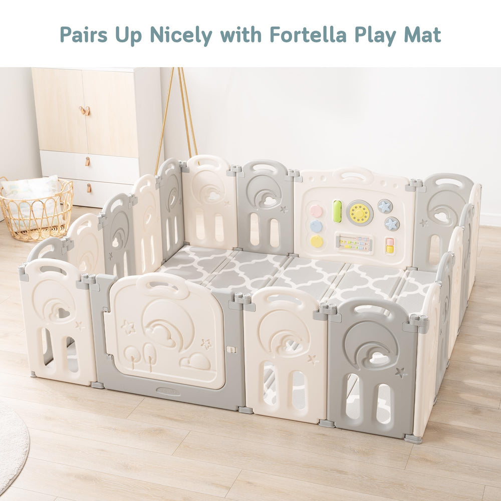 Fortella Cloud Castle 24.4-inch height provides safe enclosure for early movers.