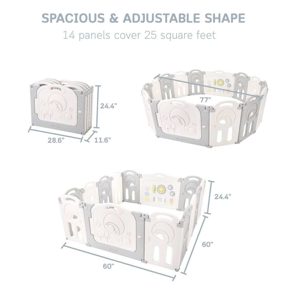 Fortella Cloud Castle preassembled design simplifies setup without tools for easy customization.