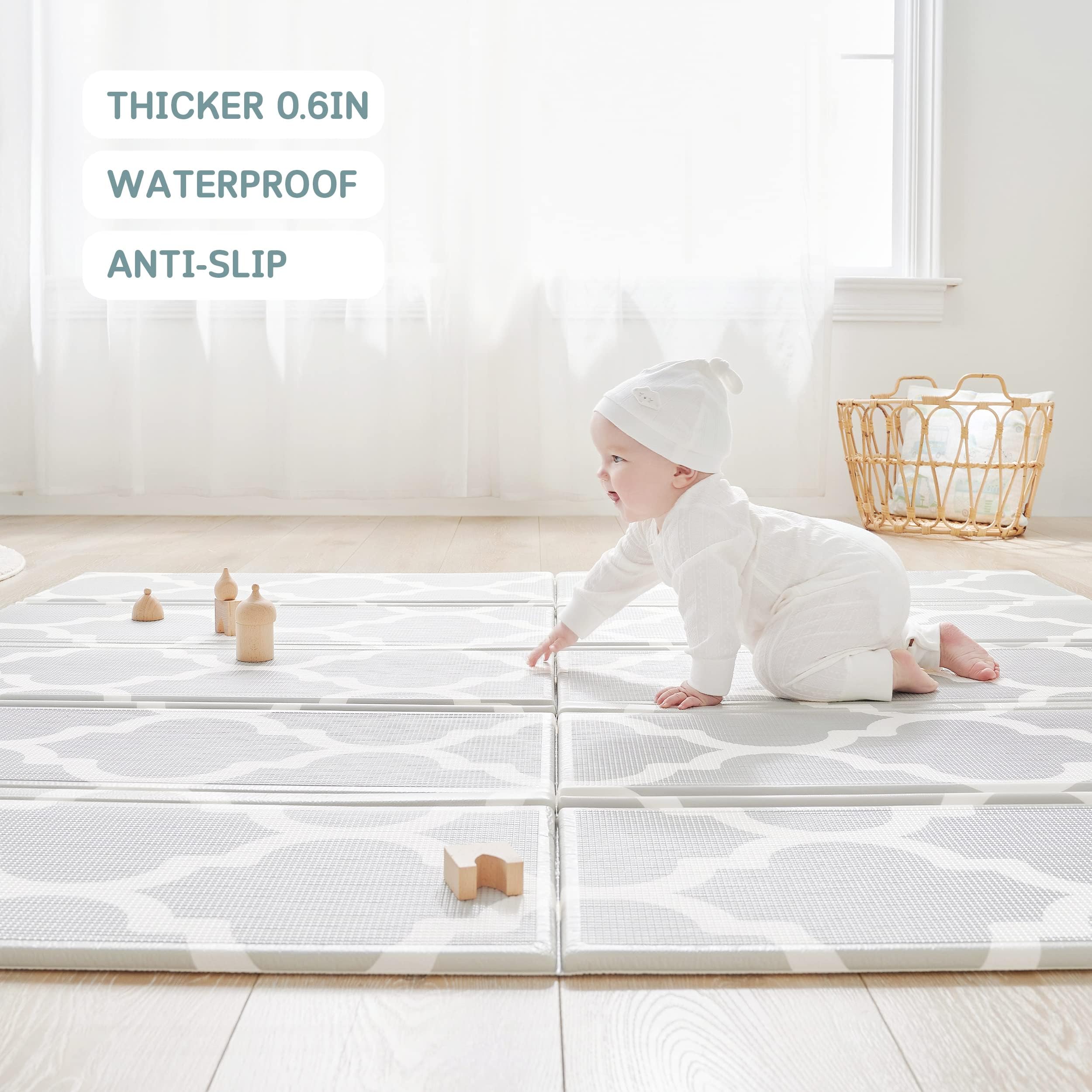 Fortella Cuddle & Learn Playmat used for tummy time on a padded, spacious surface.