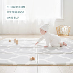Fortella Cuddle & Learn Playmat used for tummy time on a padded, spacious surface.