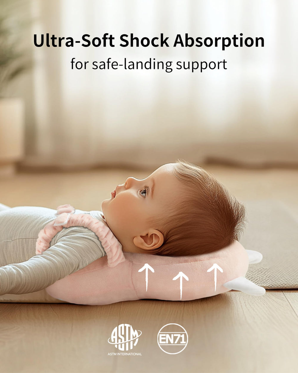 Fortella knee pads and socks bundle protects knees and keeps tiny feet cozy