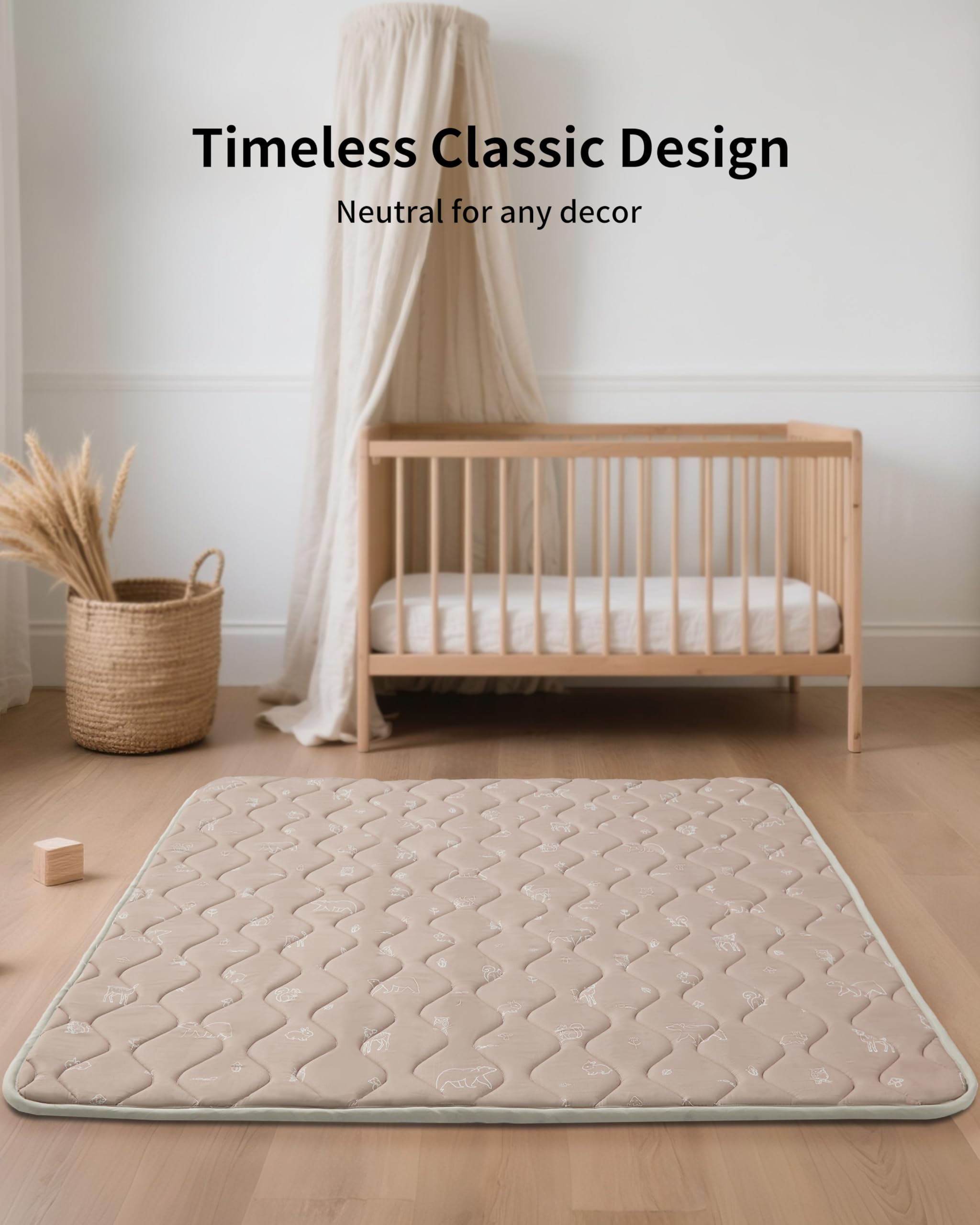 Fortella play mat inside a playpen creating a safe play area.