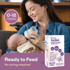 Fortini Nutricia prebiotics icon signals tummy comfort and immune-friendly benefits.