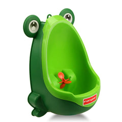 Foryee cute frog potty urinal for boys with a playful design supporting toilet training engagement.