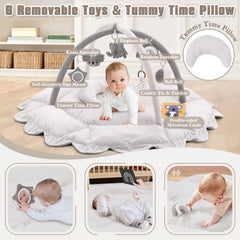Foryoomi baby gym with convertible pillow delivers snug, easy-to-use play for daily routines.