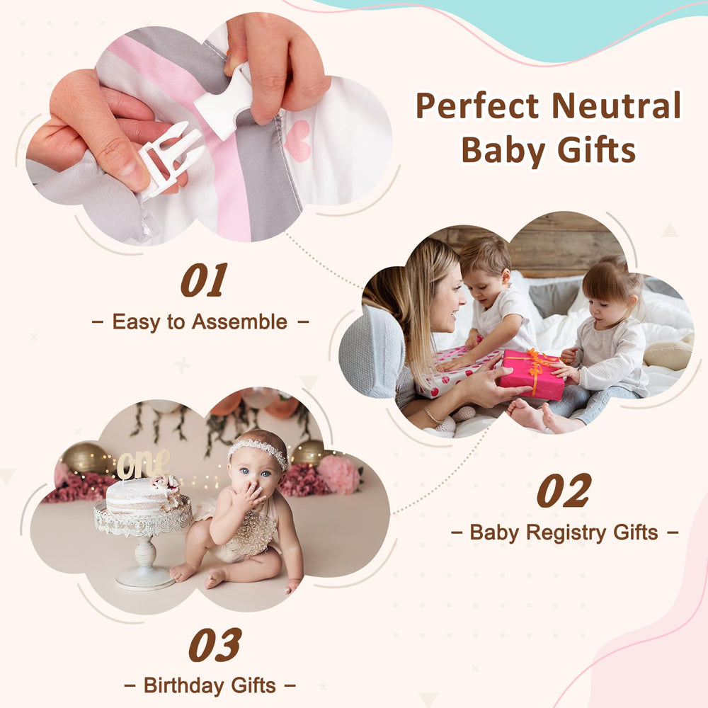 Foryoomi Baby Play Gym Koala Pink gift-ready packaging for newborns
