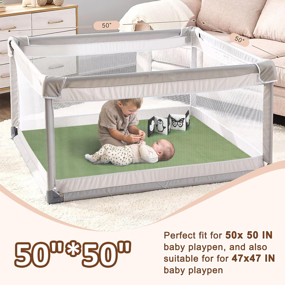 Foryoomi 1.3-inch cushioning cushions knees and elbows during play sessions.