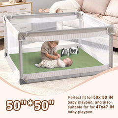 Foryoomi 1.3-inch cushioning cushions knees and elbows during play sessions.