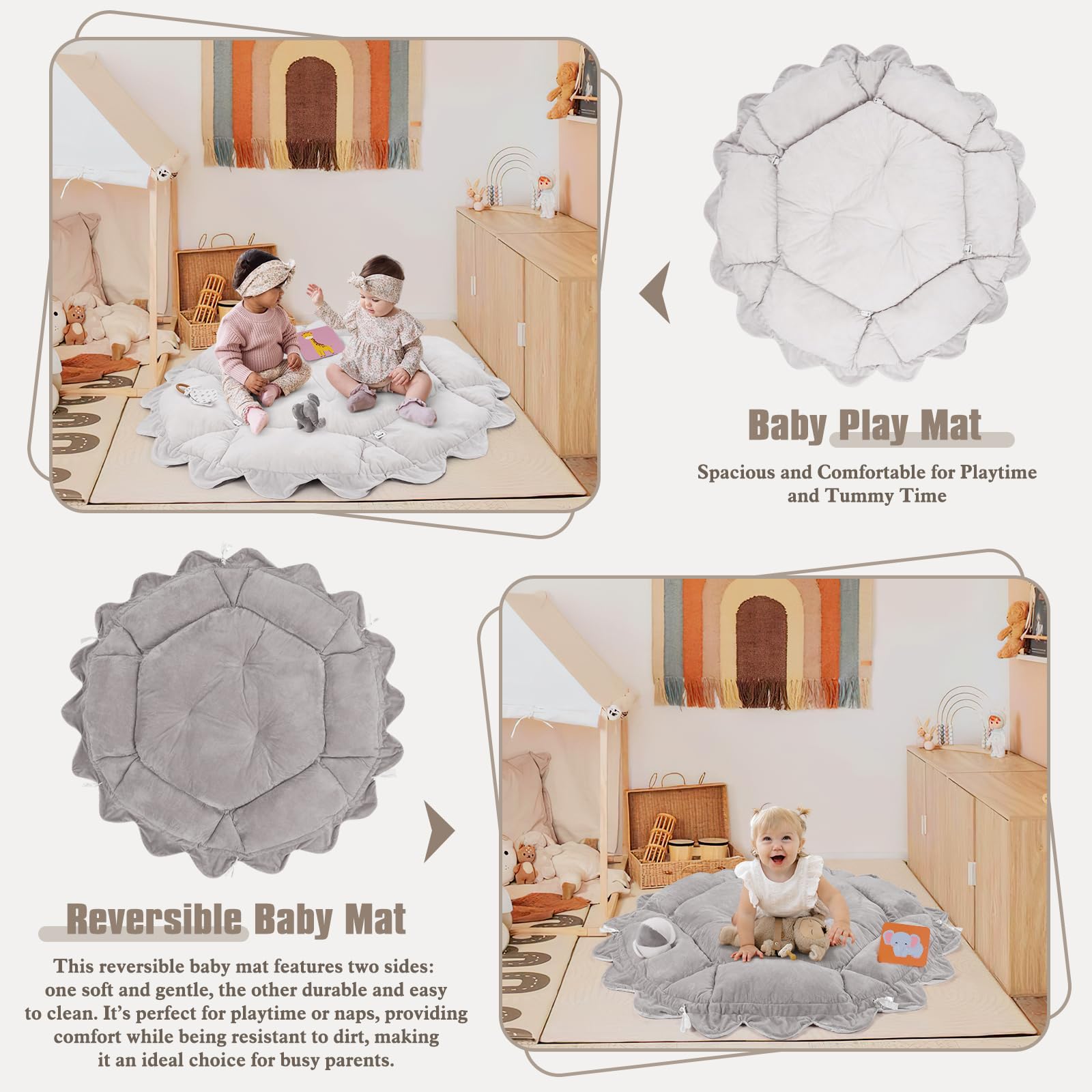 Foryoomi 6 sensory toys set includes koala, elephant, rainbow for engaging play.