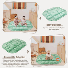 Foryoomi tummy time pillow helps comfortable supervised play and head support during tummy time.