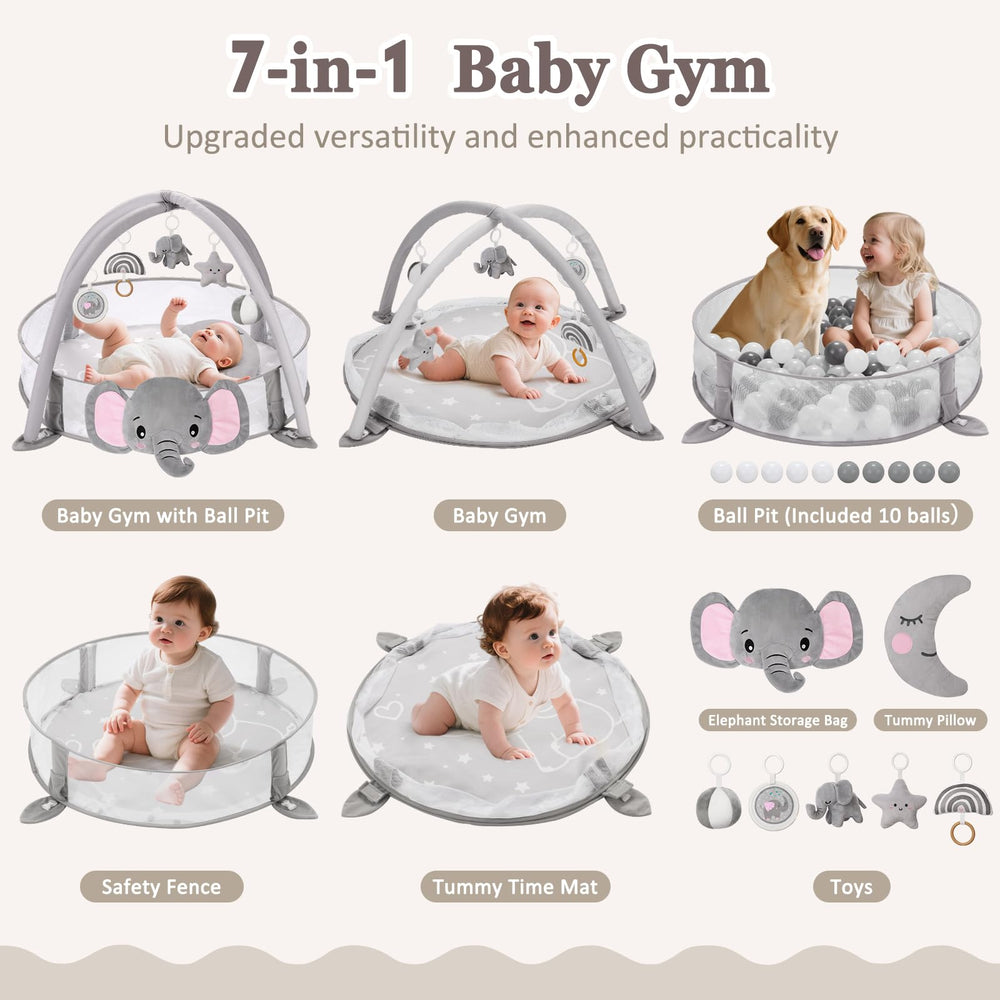 Foryoomi tummy time pillow provides neck support for safe supervised play.