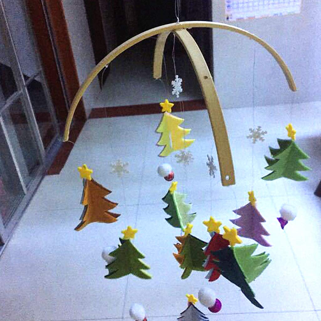 foshan Idkska wood baby mobile hanger assembled and ready for crib use