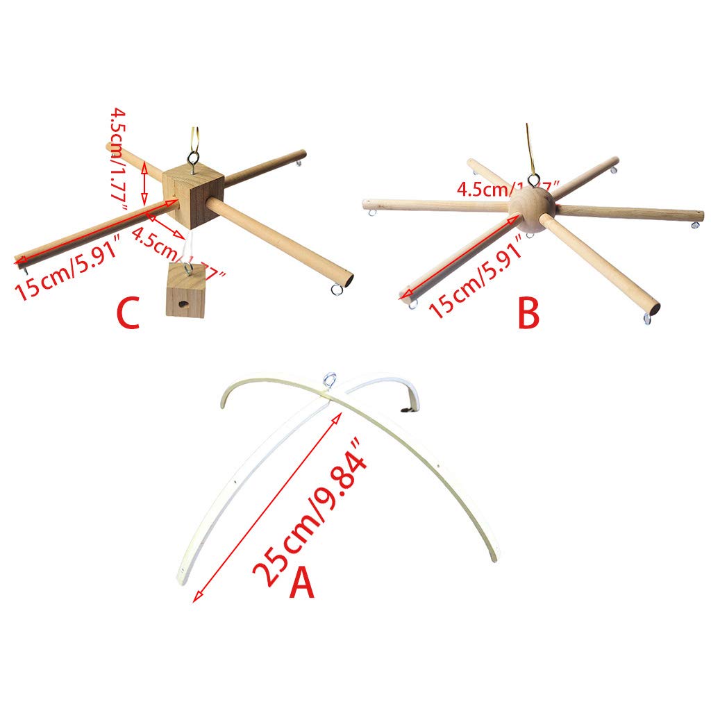 foshan Idkska wood baby mobile hanger safe natural wood for baby care