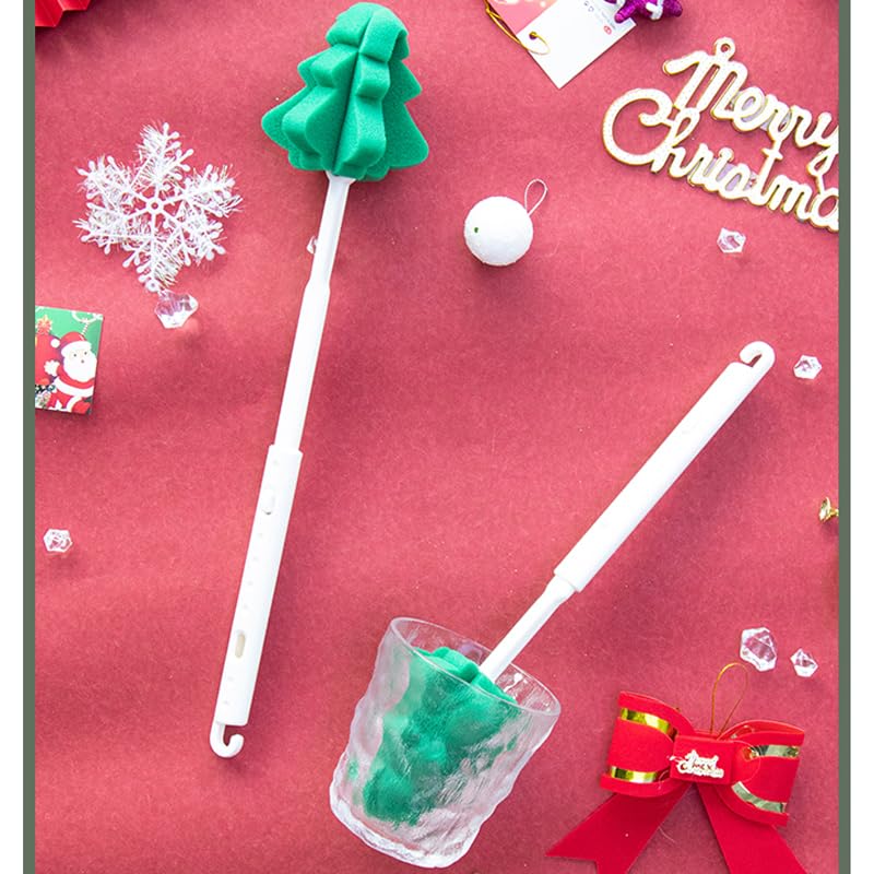 Foshine sponge brush reaches inside bottles for thorough cleaning