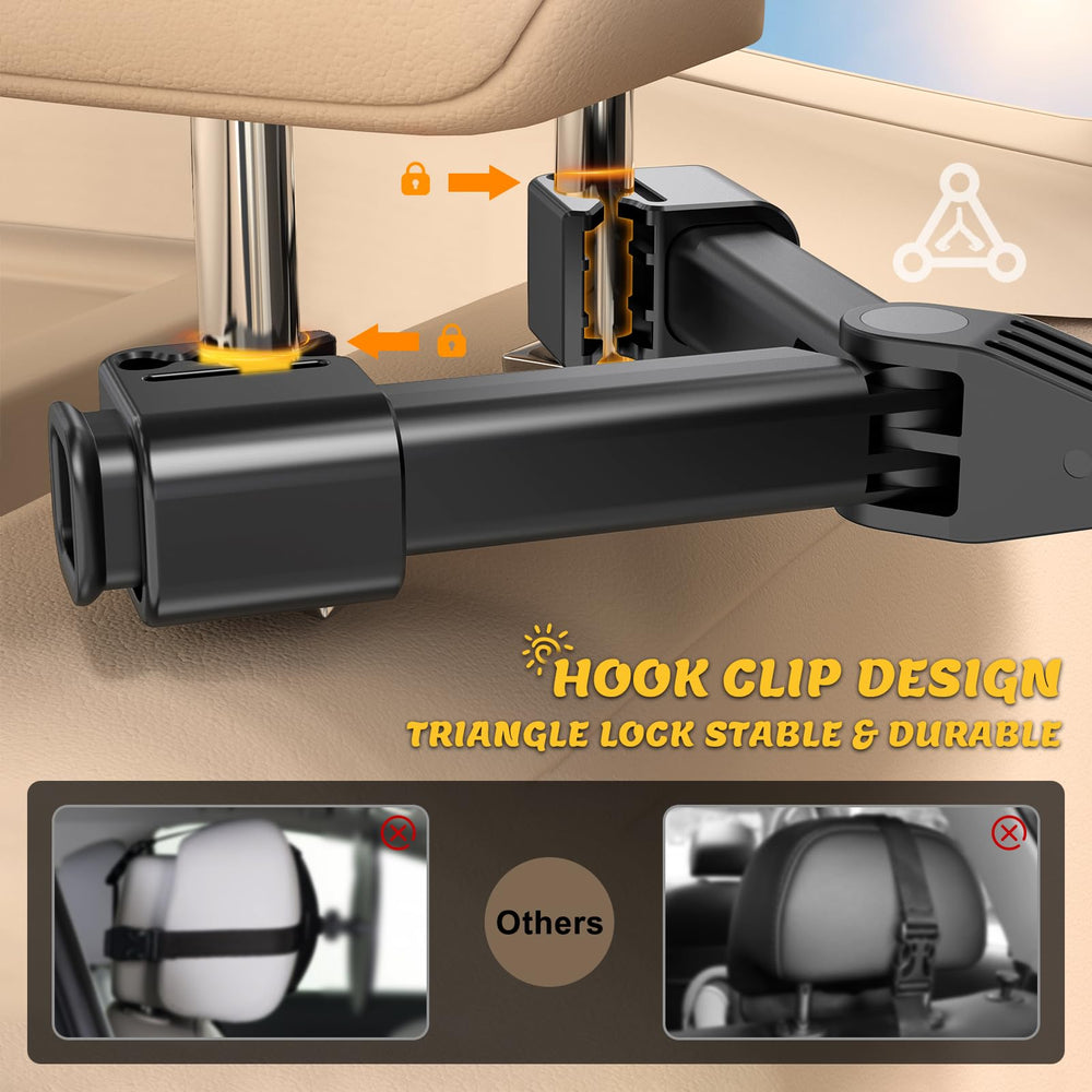 Fosucwin hook-design mirror clamps securely with minimal wobble.
