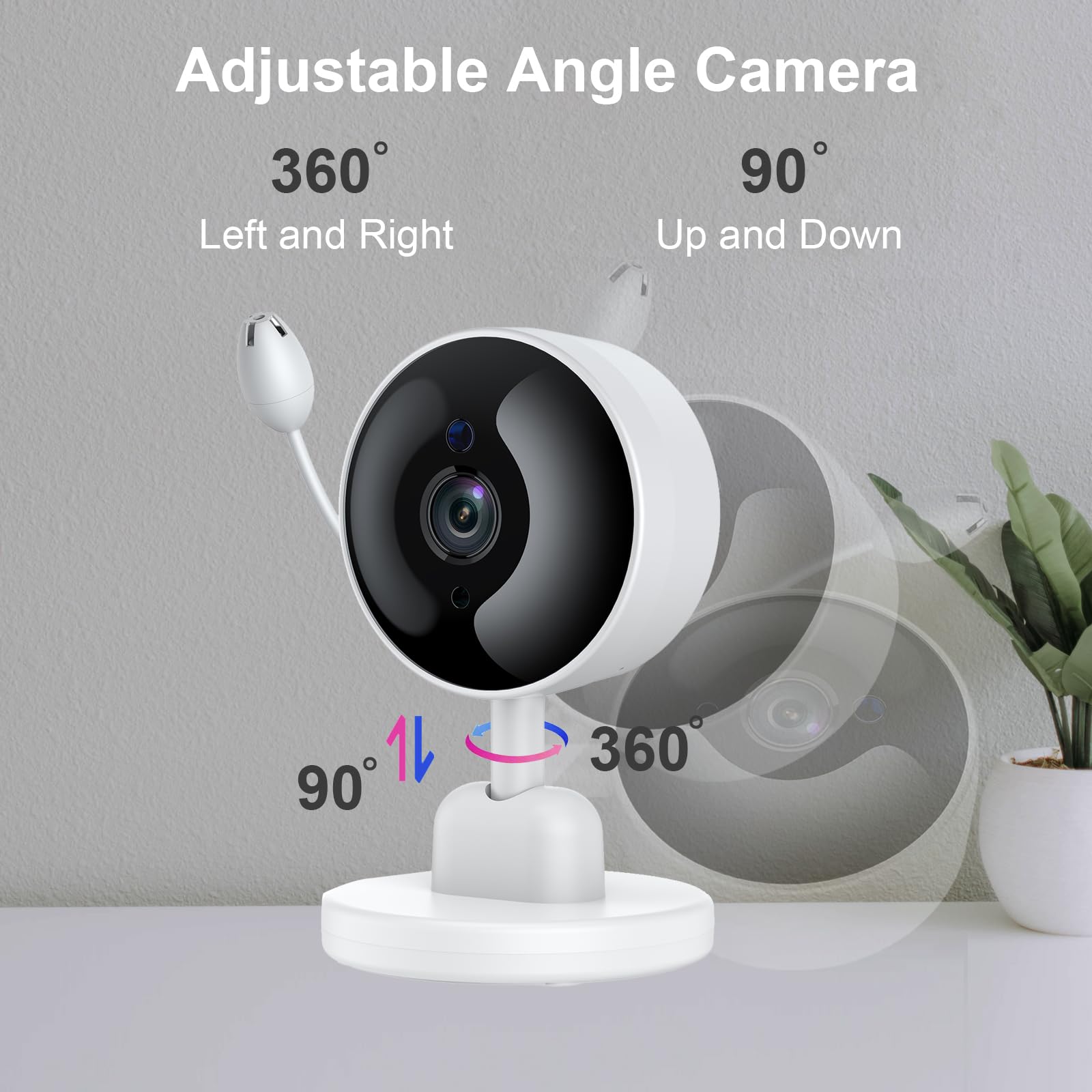 FOUKWKC Tuya baby monitor cry detection informs caregivers.