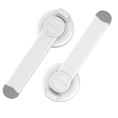 4our Kiddies baby toilet lock 2-pack packaging demonstrates universal fit for most toilets