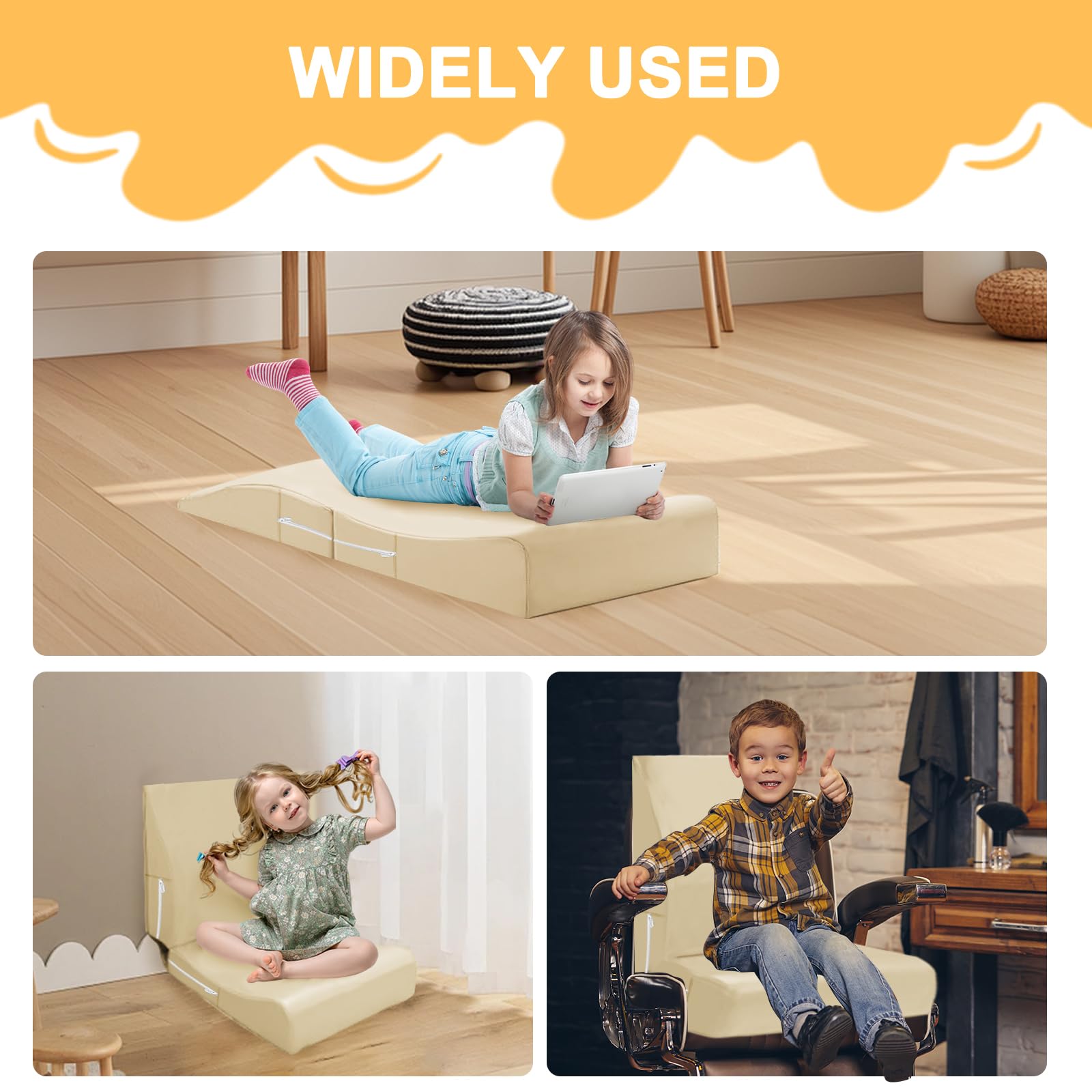 FOUXTEL folded cushion doubles as seating when not in use