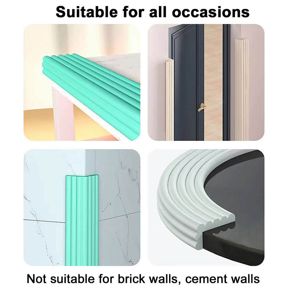 Fozobaiy edge protector close-up highlights non-toxic, odor-free material.