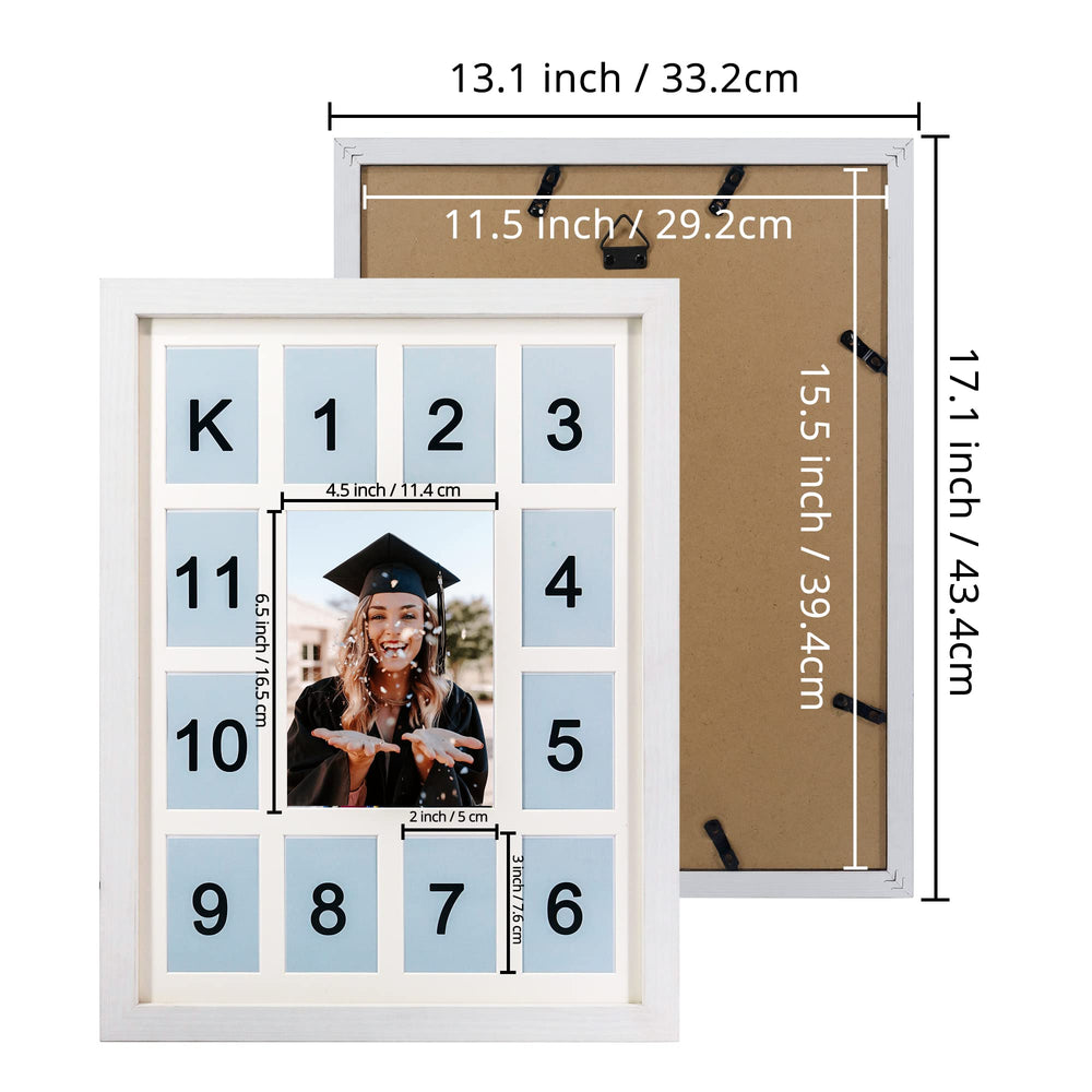 FramePro My First Year center slot highlights a 5x7 keepsake photo