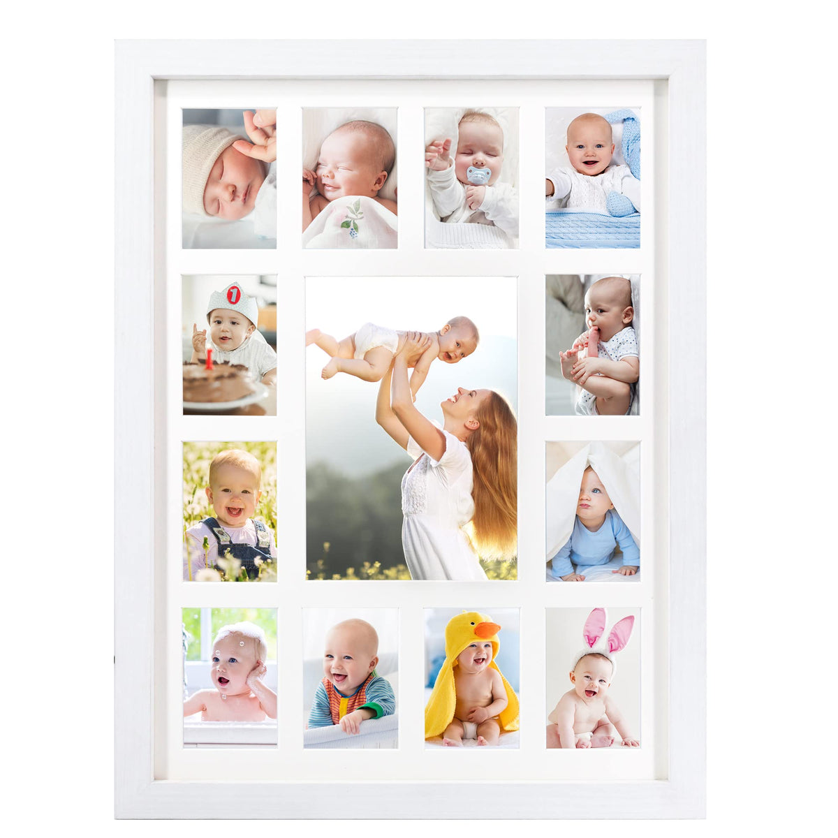 FramePro My First Year frame front view for nursery decor and milestones