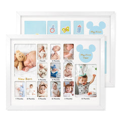 FramePro first-year frame close-up with plexiglass for a safe, clear photo display