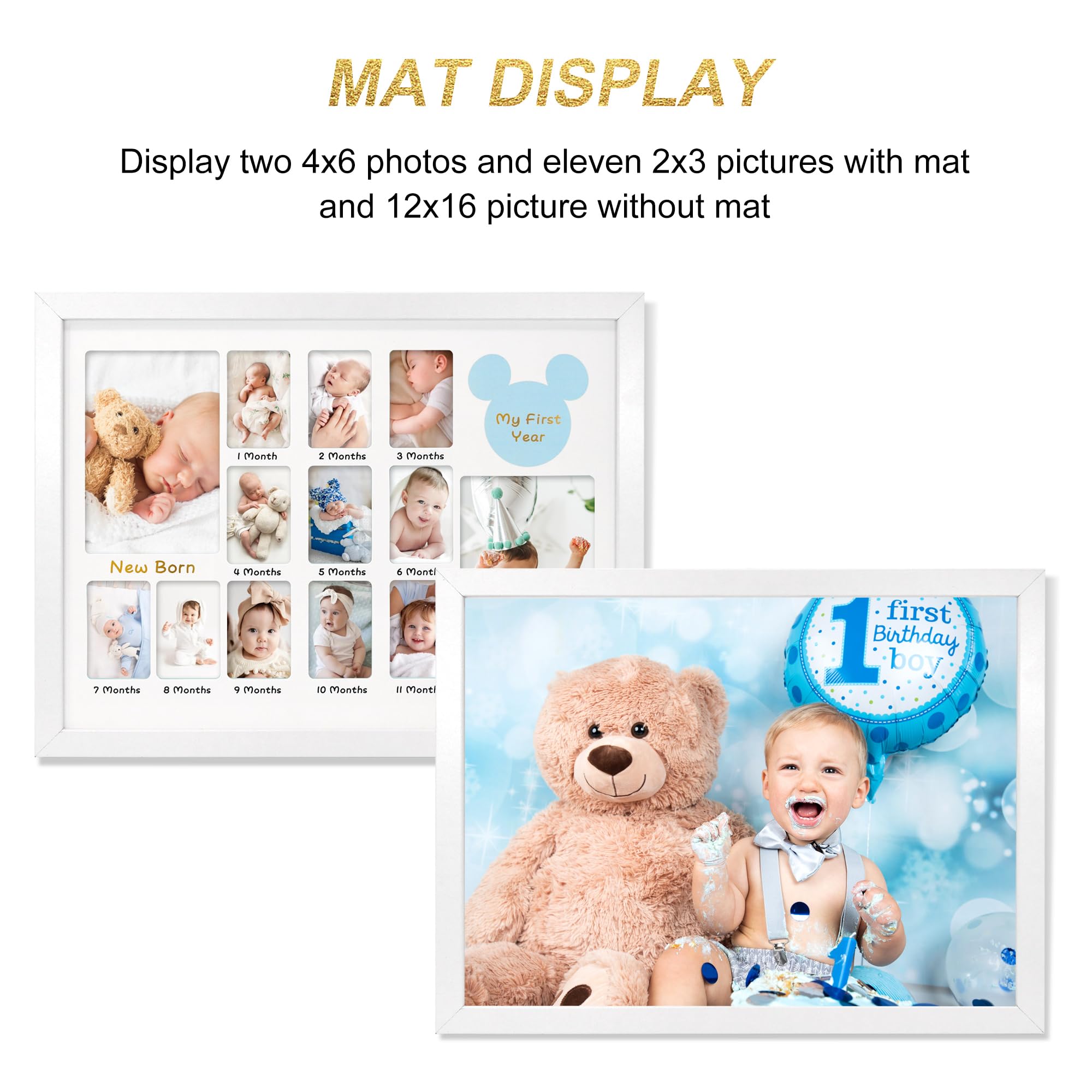 FramePro wall-hang or desktop display option for flexible nursery decor