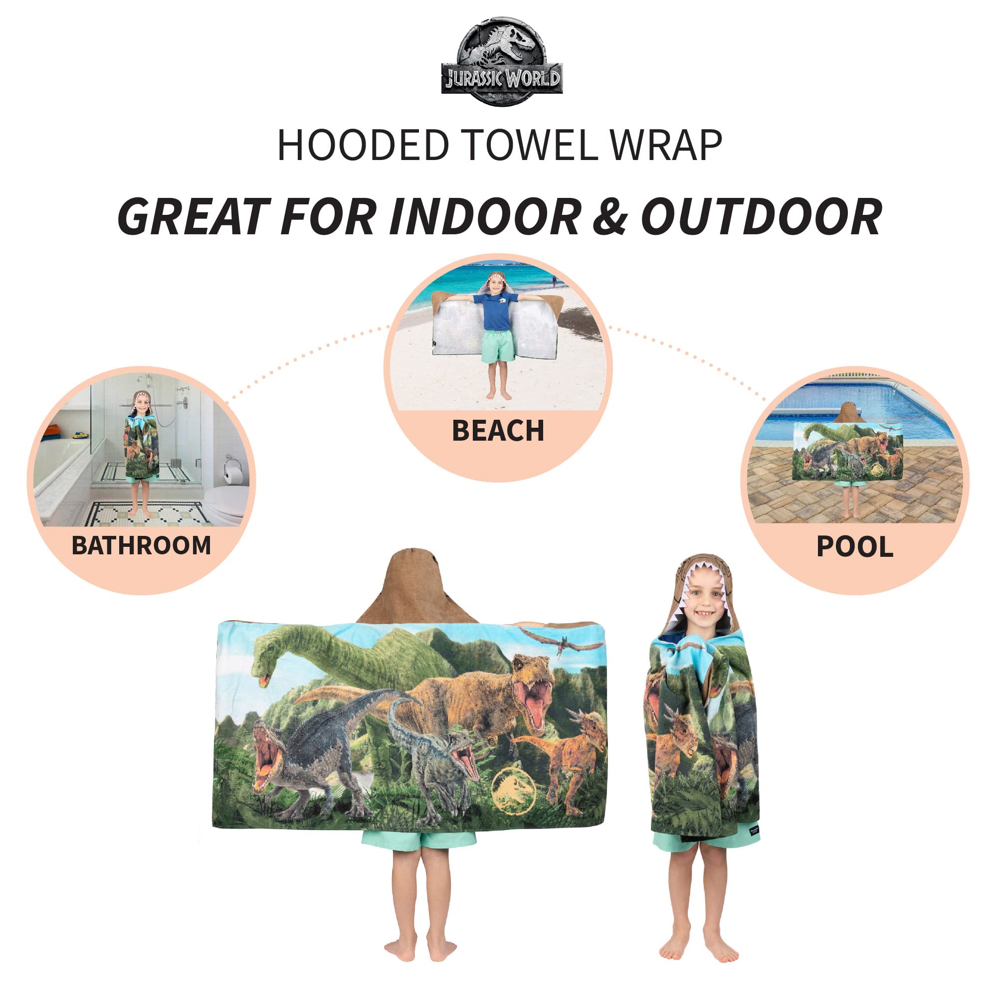Franco hooded towel wrap durable cotton terry for daily use.