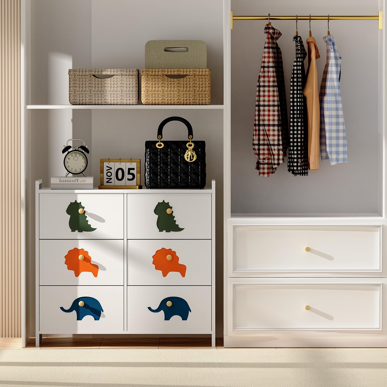 FRAPOW Kids Dresser easy-assembly kit with clear instructions.