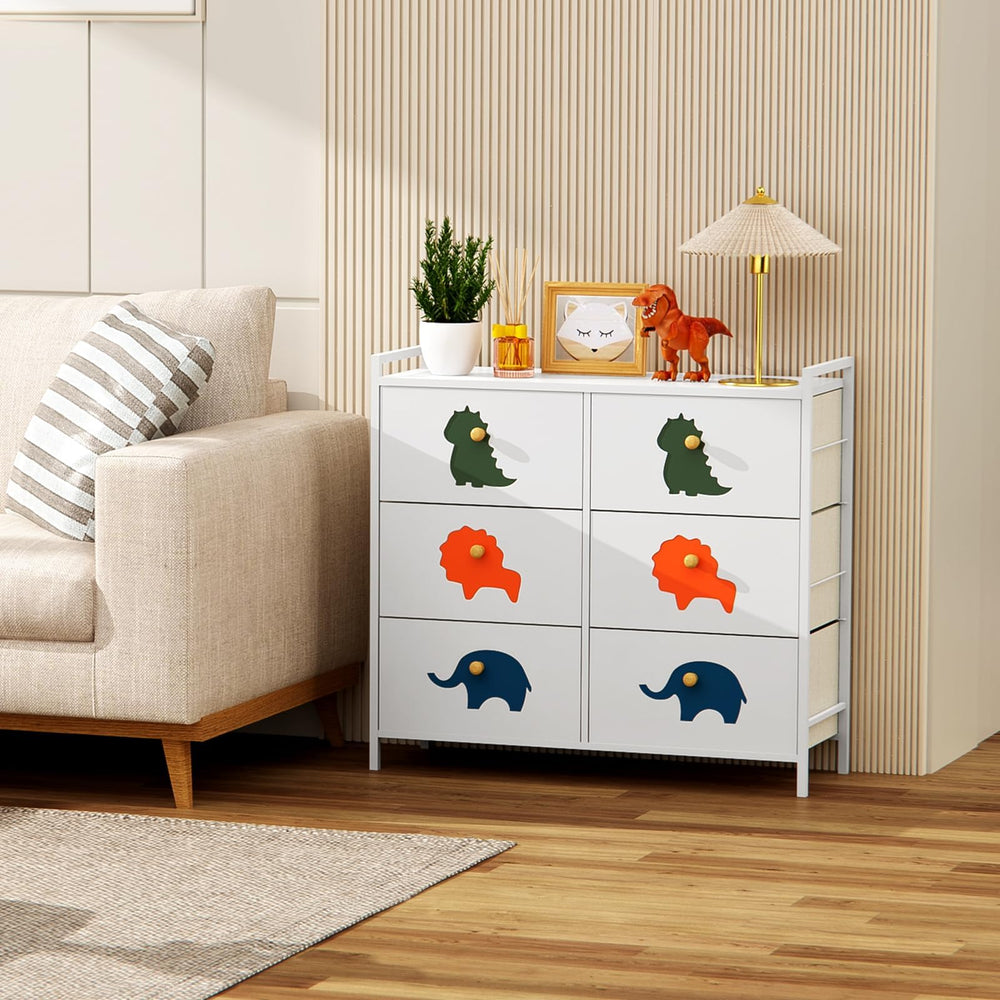 FRAPOW Kids Dresser nursery-living-room setup demonstrates versatile placement.