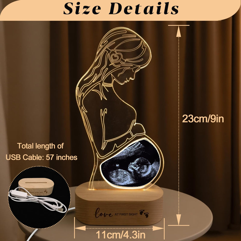 Frddiud ultrasound frame with acrylic panel brightens nursery displays and protects keepsake photos.