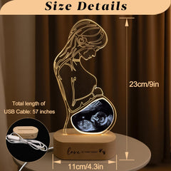 Frddiud ultrasound frame with acrylic panel brightens nursery displays and protects keepsake photos.