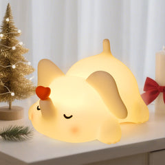 FRDEV Elephant night light with soft white glow for baby nurseries.