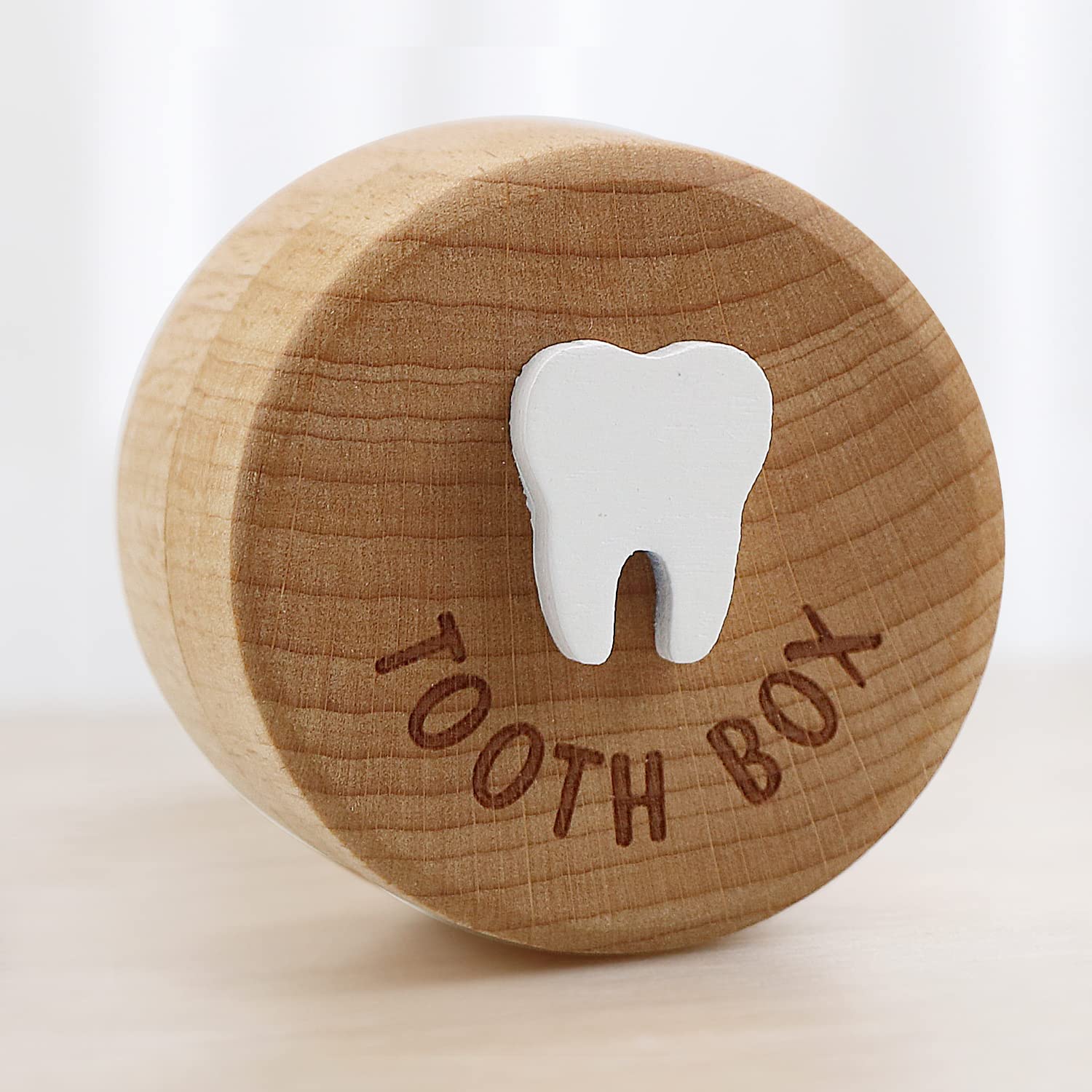 Free-space Tooth Fairy Box compact size fits shelves and drawers for easy storage.