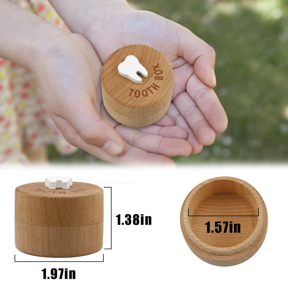Free-space Tooth Fairy Box shows engraved TOOTH BOX text for clear labeling.