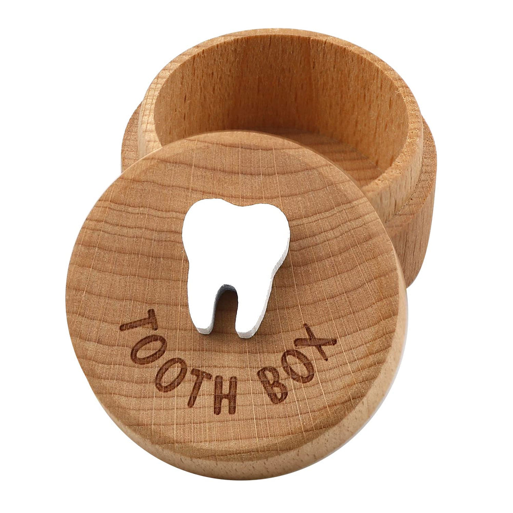 Free-space Tooth Fairy Box lid with a 3D tooth design for a charming keepsake.