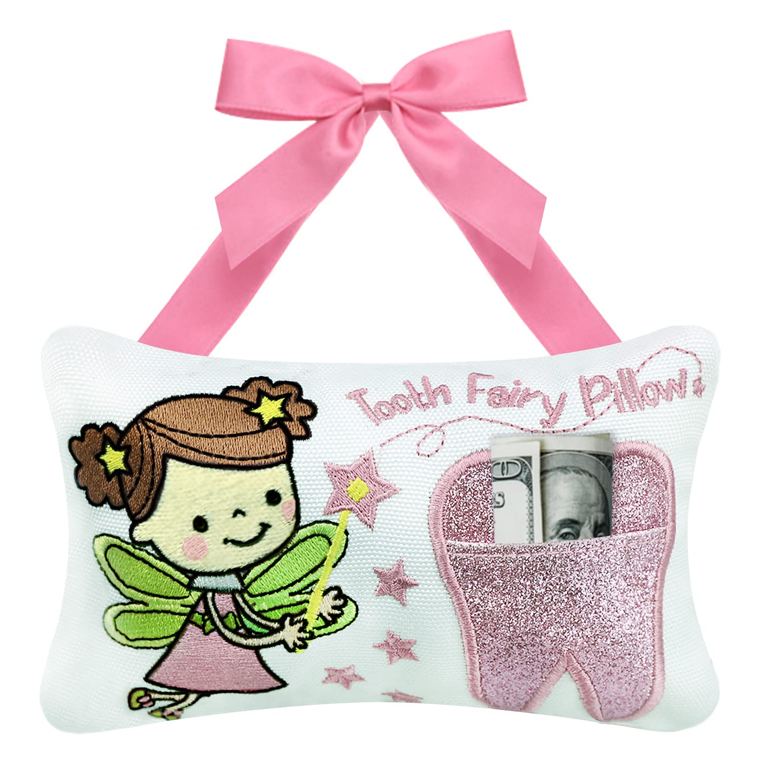 free-space Tooth Fairy Pillow room-decor adds whimsical charm to kid spaces
