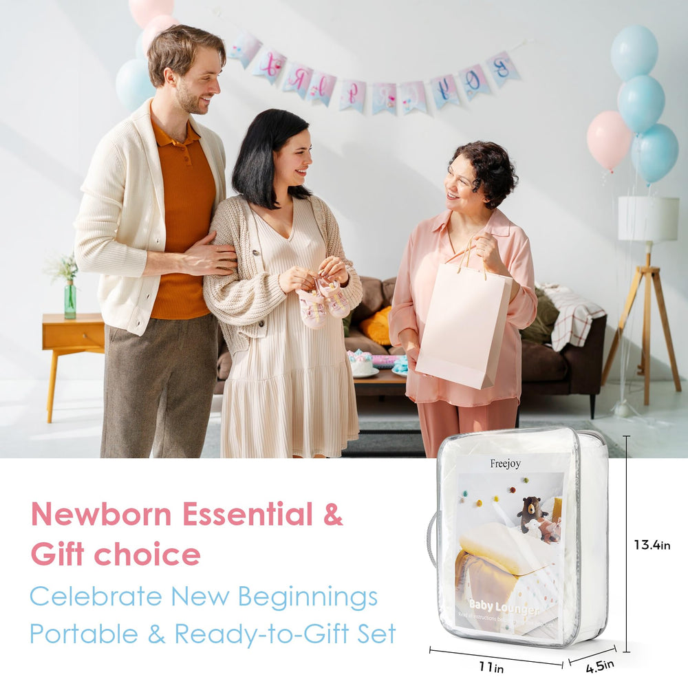 Freejoy baby lounger-portable-travel emphasizes lightweight design for home and trips