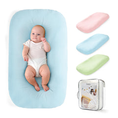 Freejoy baby lounger safety-cover demonstrates secure supervision-friendly design for newborn use