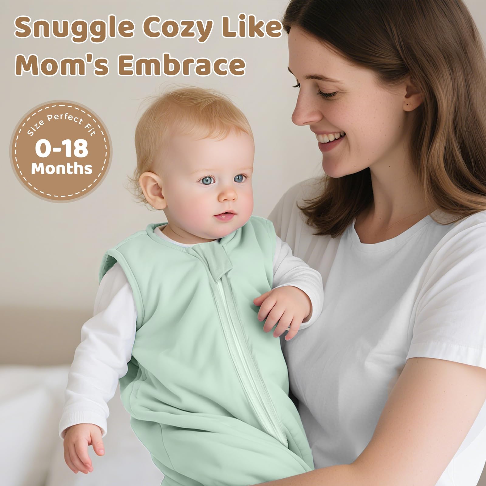 Freejoy Supersoft sleepsack quilted interior keeps lining in place.