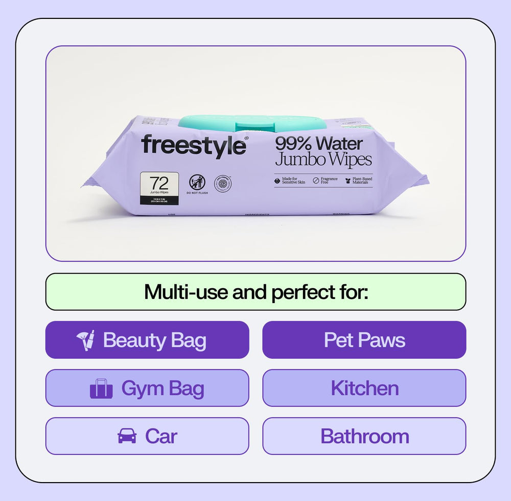 Freestyle Soft Jumbo Baby Wipes 72 wipes per pack for on-the-go care