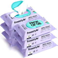 Freestyle Soft Jumbo Baby Wipes unscented closeup pack for gentle cleansing