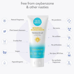 Fresh Monster zinc oxide ingredient close-up highlighting non-nano formula for smooth, quick absorption.