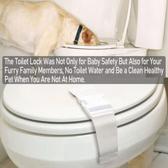 FresherAcc toilet lock on lid with secure fit on most models.