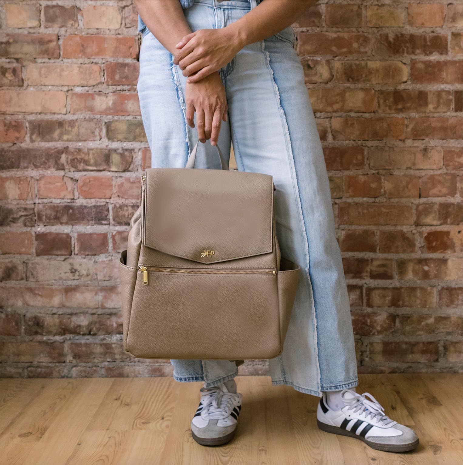 Freshly Picked Classic II wipeable vegan leather texture close-up.