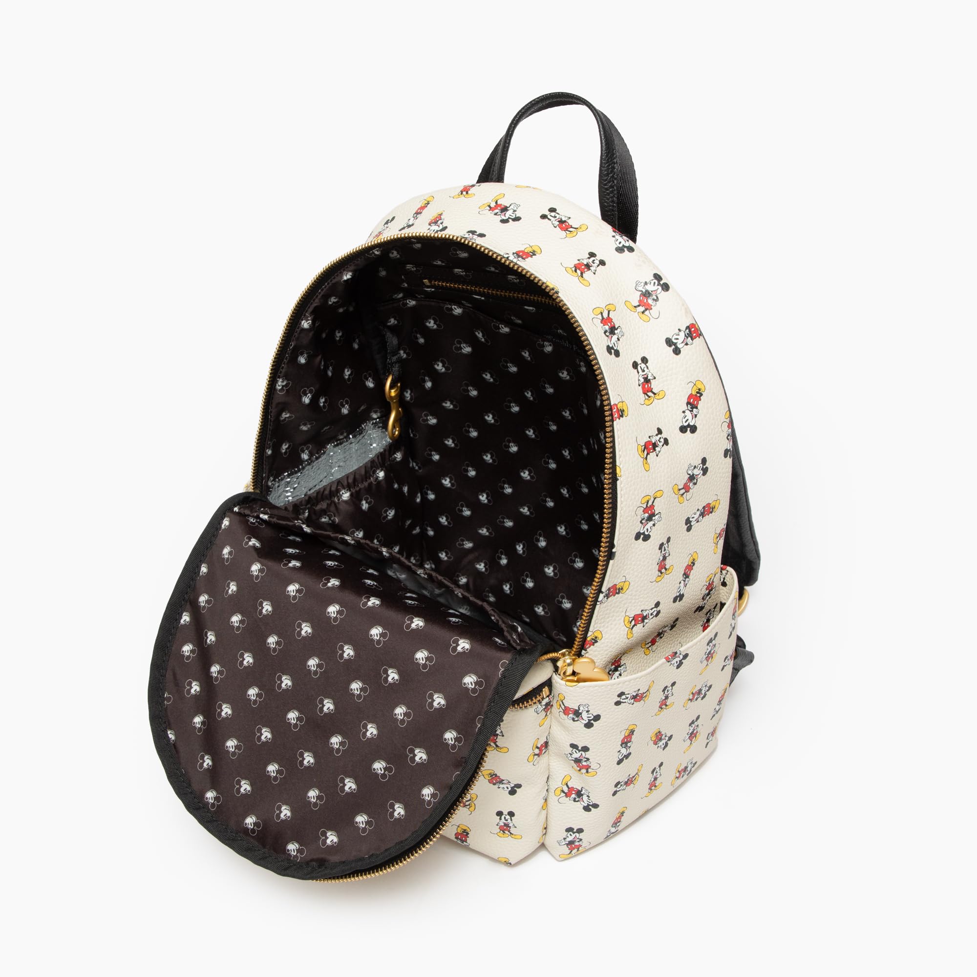 Freshly Picked Disney Mickey Mouse Mini Classic City Backpack bottle pockets for travel.
