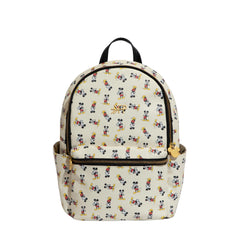 Freshly Picked Disney Mickey Mouse Mini Classic City Backpack front view for on-the-go parents.